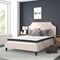 Flash Furniture Queen Size Beige Fabric Platform Bed with Mattress SL-BM10-3-GG - alternate 1